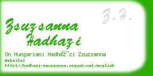 zsuzsanna hadhazi business card